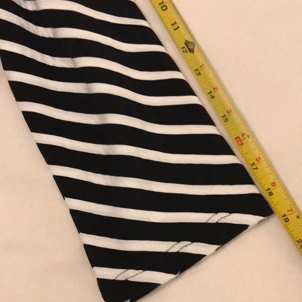 Like-new! Black and White Striped Knit Top - Picture 10 of 10